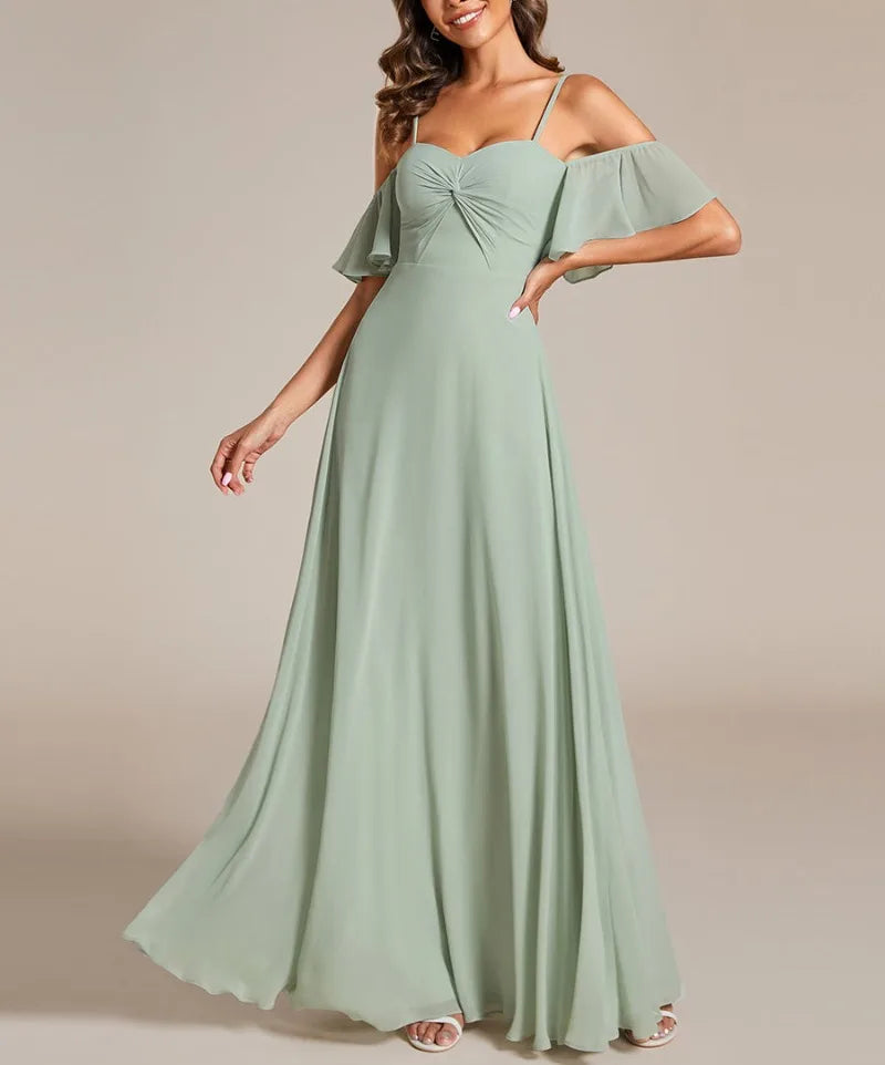 Kleid Salbeigrün Festlich