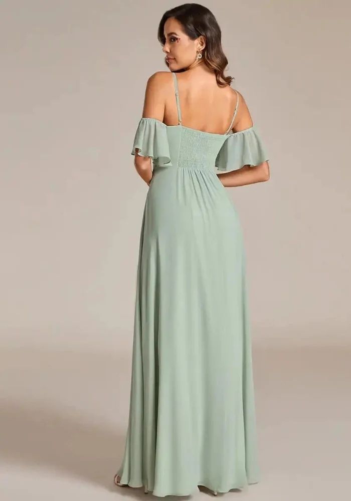Kleid Salbeigrün Festlich